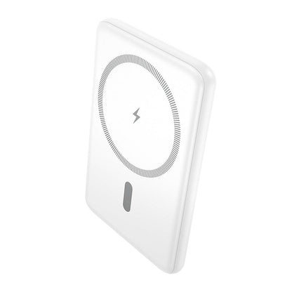 Baterie Externa Wireless HOCO J140A, 5000mAh, 20W, PD + QI, 1 x USB-C, Alba