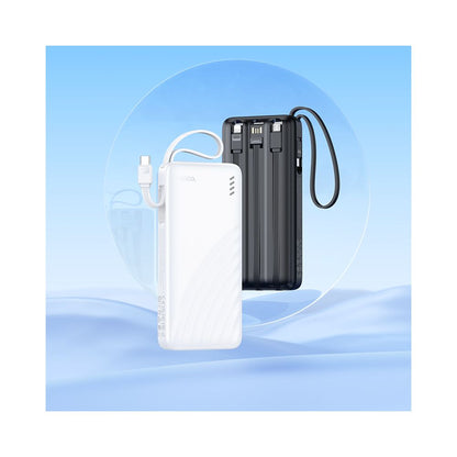 Baterie Externa HOCO J146, 10000mAh, 10W, 1 x Lightning - 1 x microUSB - 1 x USB-A - 1 x USB-C, Neagra