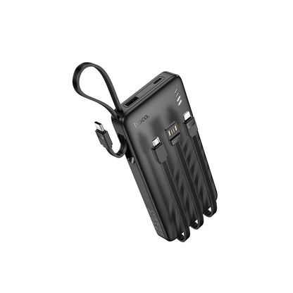 Baterie Externa HOCO J146, 10000mAh, 10W, 1 x Lightning - 1 x microUSB - 1 x USB-A - 1 x USB-C, Neagra
