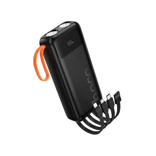 Baterie Externa HOCO J151A, 20000mAh, 10W, 1 x Lightning - 1 x microUSB - 1 x USB-A - 1 x USB-C, Neagra
