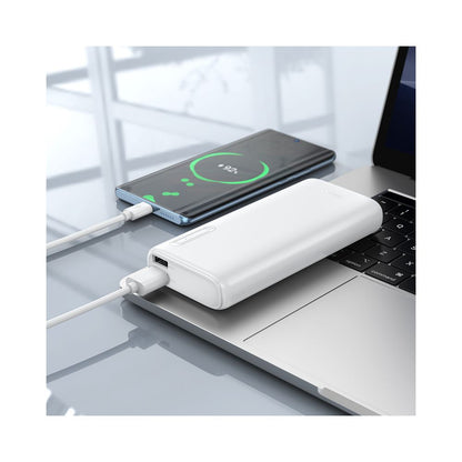Baterie Externa HOCO J158A, 10000mAh, 10W, 2 x USB-A, Alba