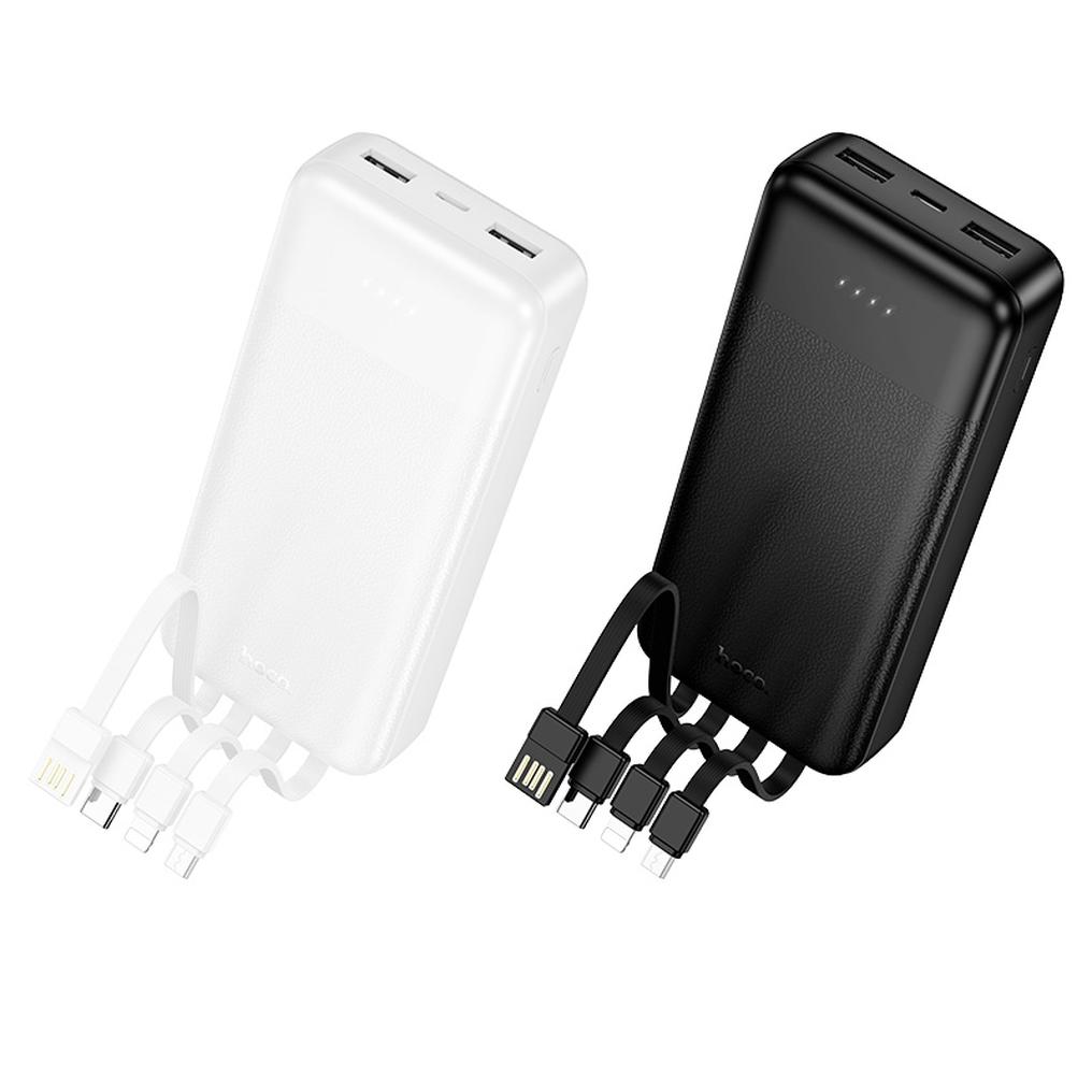 Baterie Externa HOCO J163A, 20000mAh, 10W, 1 x Lightning - 1 x microUSB - 1 x USB-C - 2 x USB-A, Neagra