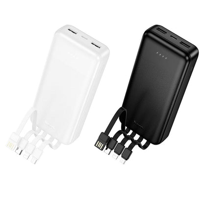 Baterie Externa HOCO J163A, 20000mAh, 10W, 1 x Lightning - 1 x microUSB - 1 x USB-C - 2 x USB-A, Neagra