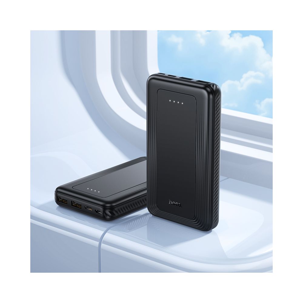 Baterie Externa HOCO J165A, 10000mAh, 10W, 2 x USB-A, Neagra