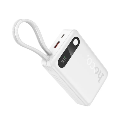 Baterie Externa HOCO J171A, 20000mAh, 22.5W, QC + PD, 1 x Lightning - 1 x USB-A - 2 x USB-C, Alba