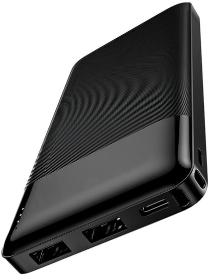 Baterie Externa HOCO J72, 10000mAh, 10W, 2 x USB-A, Neagra