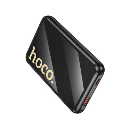 Baterie Externa HOCO Q37, 10000mAh, 22.5W, QC + PD, 1 x Lightning - 1 x USB-A - 2 x USB-C, Neagra