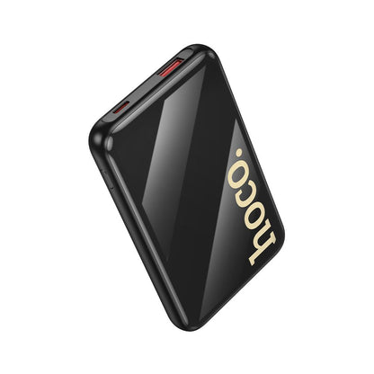 Baterie Externa HOCO Q37, 10000mAh, 22.5W, QC + PD, 1 x Lightning - 1 x USB-A - 2 x USB-C, Neagra