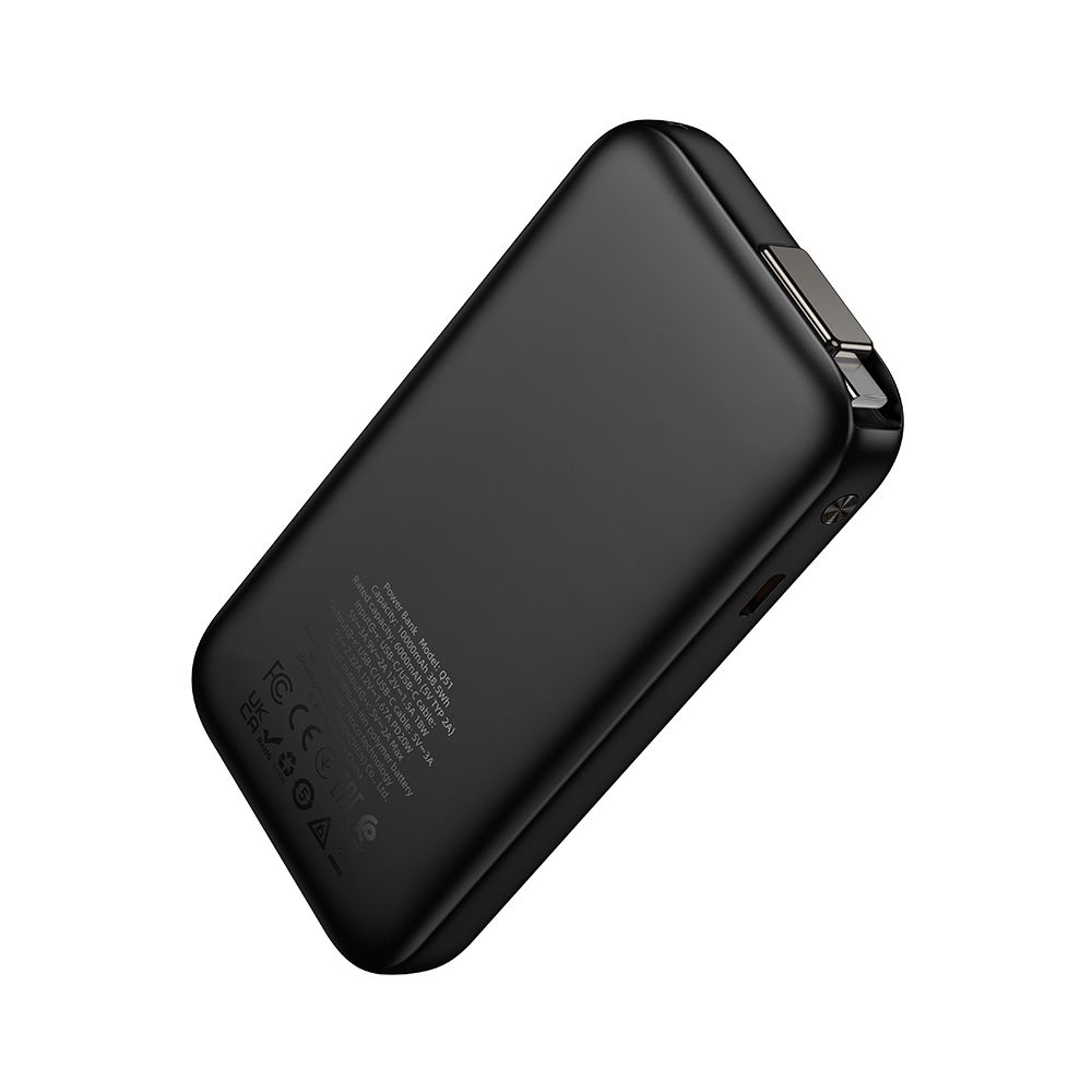 Baterie Externa HOCO Q51, 10000mAh, 20W, PD, 2 x USB-C, Neagra