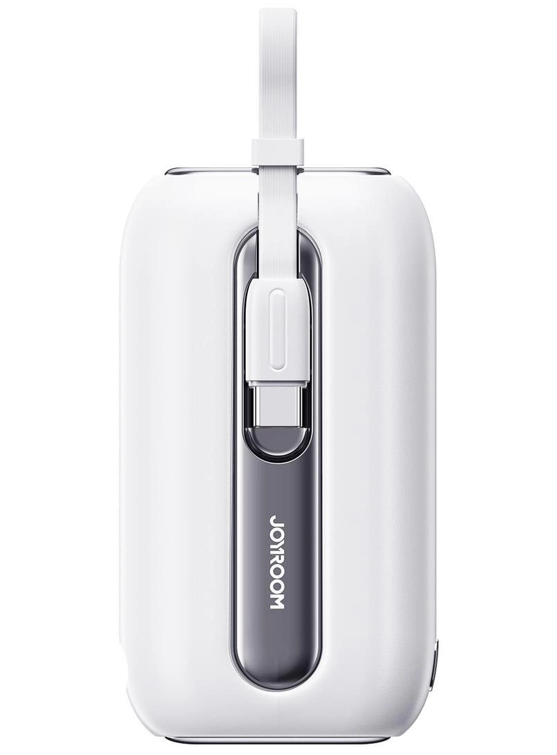 Baterie Externa Joyroom Colorful Series JR-L012, 10000mAh, 22.5W, QC + PD, 1 x Lightning - 2 x USB-C, Alba