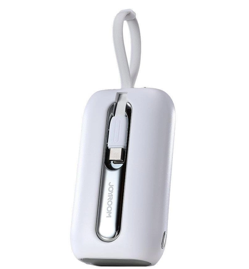 Baterie Externa Joyroom Colorful Series JR-L012, 10000mAh, 22.5W, QC + PD, 1 x Lightning - 2 x USB-C, Alba