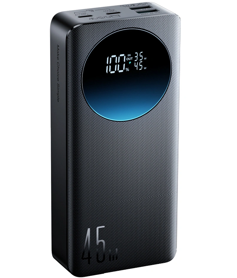 Baterie Externa Joyroom JR-PBF02 Pro, 20000mAh, 45W, QC + PD, 2 x USB-A - 2 x USB-C, Neagra