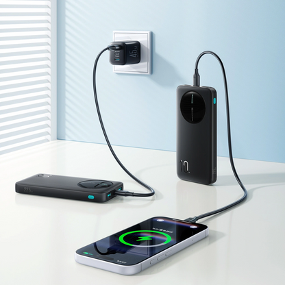Baterie Externa Joyroom JR-PBF12 Pro, 10000mAh, 22.5W, QC + PD, 1 x USB-C - 2 x USB-A, Neagra