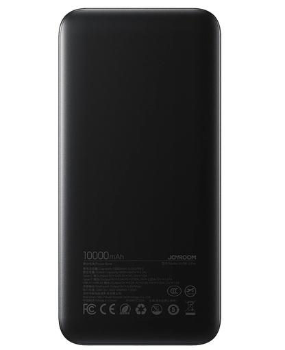 Baterie Externa Joyroom JR-PBF12 Pro, 10000mAh, 22.5W, QC + PD, 1 x USB-C - 2 x USB-A, Neagra