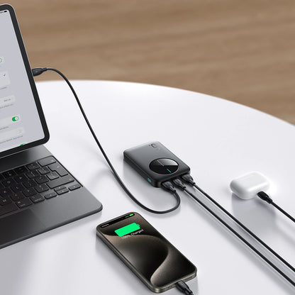 Baterie Externa Joyroom JR-PBF13, 5000mAh, 12W, 1 x USB-C - 2 x USB-A, Neagra