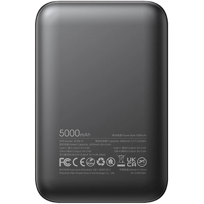 Baterie Externa Joyroom JR-PBF13, 5000mAh, 12W, 1 x USB-C - 2 x USB-A, Neagra