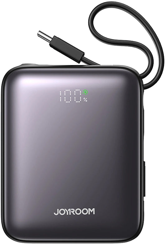 Baterie Externa Joyroom JR-PBF27, 10000mAh, 22.5W, QC + PD, 1 x Lightning - 2 x USB-C, Neagra