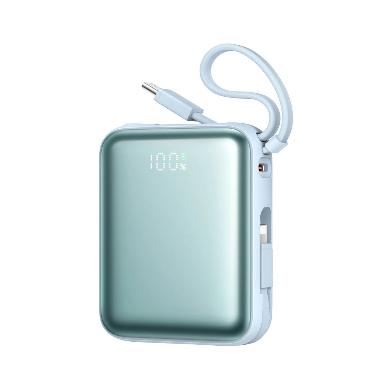 Baterie Externa Joyroom JR-PBF27, 10000mAh, 22.5W, PD, 1 x Lightning - 2 x USB-C, Albastra