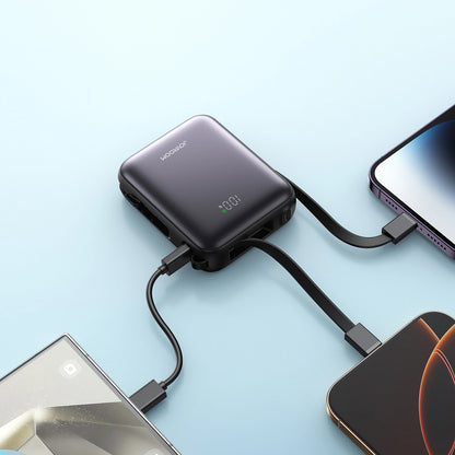 Baterie Externa Joyroom JR-PBF27, 10000mAh, 22.5W, QC + PD, 1 x Lightning - 2 x USB-C, Neagra