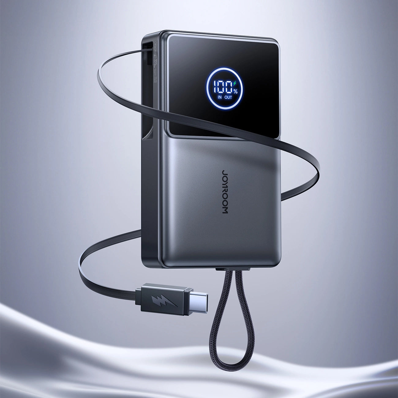 Baterie Externa Joyroom JR-PR1, 10000mAh, 22.5W, PD, 2 x USB-C, Gri