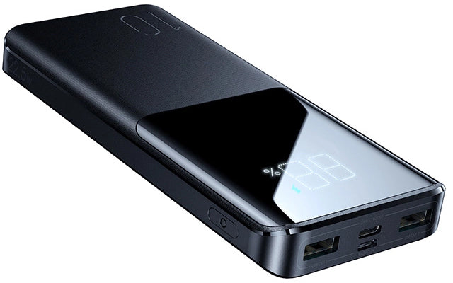 Baterie Externa Joyroom JR-QP191, 10000mAh, 22.5W, QC + PD, 1 x USB-C - 2 x USB-A, Neagra