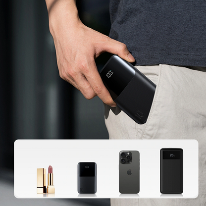 Baterie Externa Joyroom JR-QP191, 10000mAh, 22.5W, QC + PD, 1 x USB-A - 2 x USB-C, Neagra