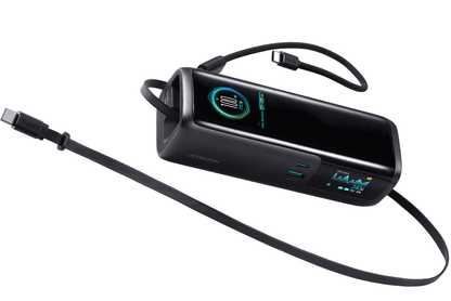 Baterie Externa Joyroom PODIX PR70, 25000mAh, 240W, QC + PD, 1 x USB-A - 3 x USB-C, Neagra