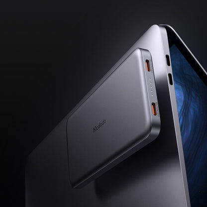 Baterie Externa Wireless McDodo MC-3781 Meta, 10000mAh, 20W, PD + FQI, 1 x QI - 2 x USB-C, Neagra