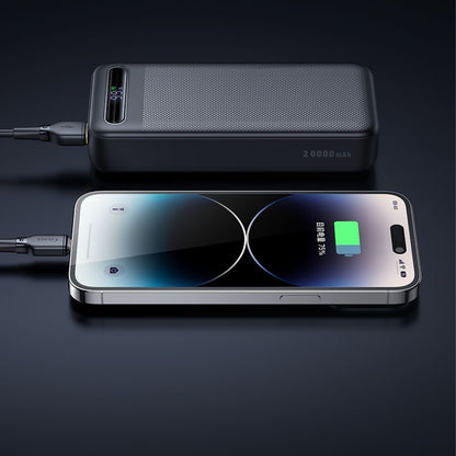Baterie Externa McDodo MC-3891 Star, 20000mAh, 22.5W, QC + PD, 2 x USB-A - 1 x USB-C, Neagra