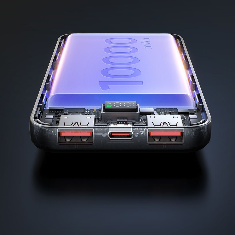 Baterie Externa McDodo MC-4220, 10000mAh, 22.5W, QC + PD, 2 x USB-A - 1 x USB-C, Neagra