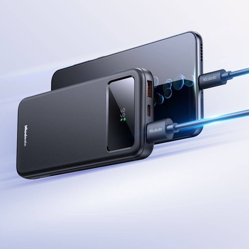 Baterie Externa McDodo MC-4220, 10000mAh, 22.5W, QC + PD, 2 x USB-A - 1 x USB-C, Neagra