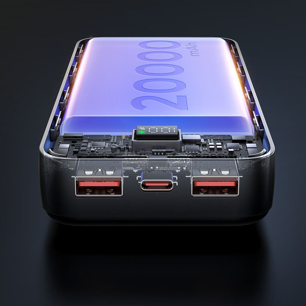 Baterie Externa McDodo MC-4230, 20000mAh, 22.5W, QC + PD, 2 x USB-A - 1 x USB-C, Neagra