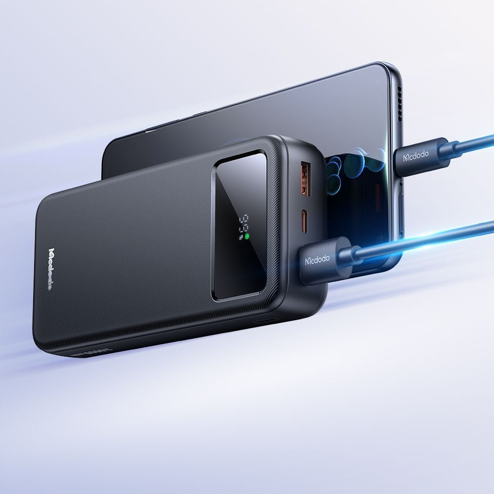 Baterie Externa McDodo MC-4230, 20000mAh, 22.5W, QC + PD, 2 x USB-A - 1 x USB-C, Neagra