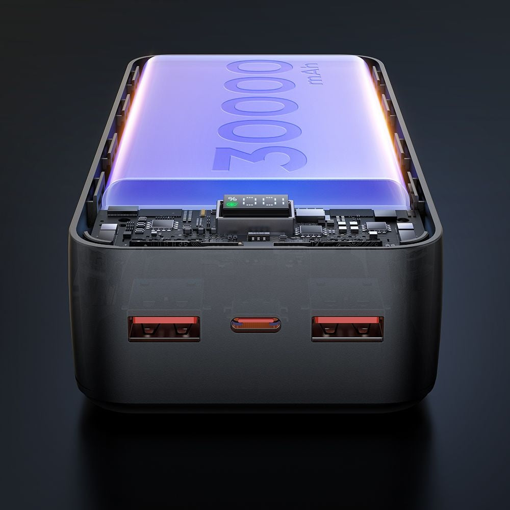 Baterie Externa McDodo MC-4240, 30000mAh, 22.5W, QC + PD, 2 x USB-A - 1 x USB-C, Neagra