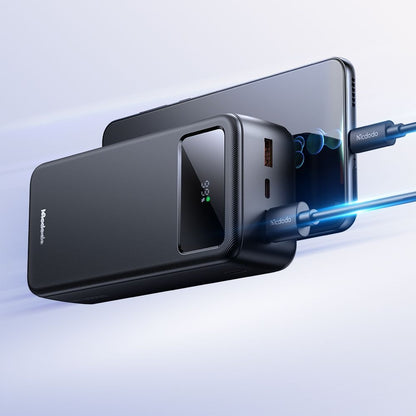Baterie Externa McDodo MC-4240, 30000mAh, 22.5W, QC + PD, 2 x USB-A - 1 x USB-C, Neagra