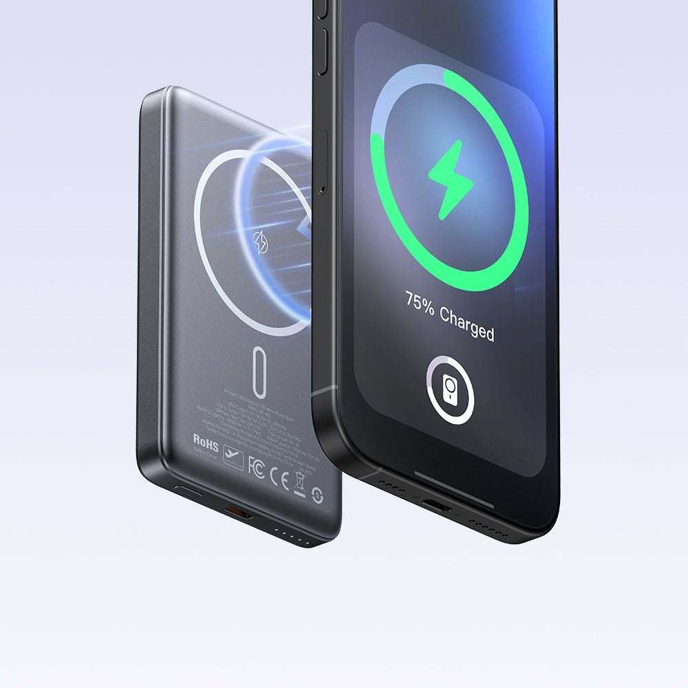 Baterie Externa Wireless McDodo MC-4651 Meta, 10000mAh, 20W, PD + FQI, 1 x QI - 1 x USB-C, Neagra