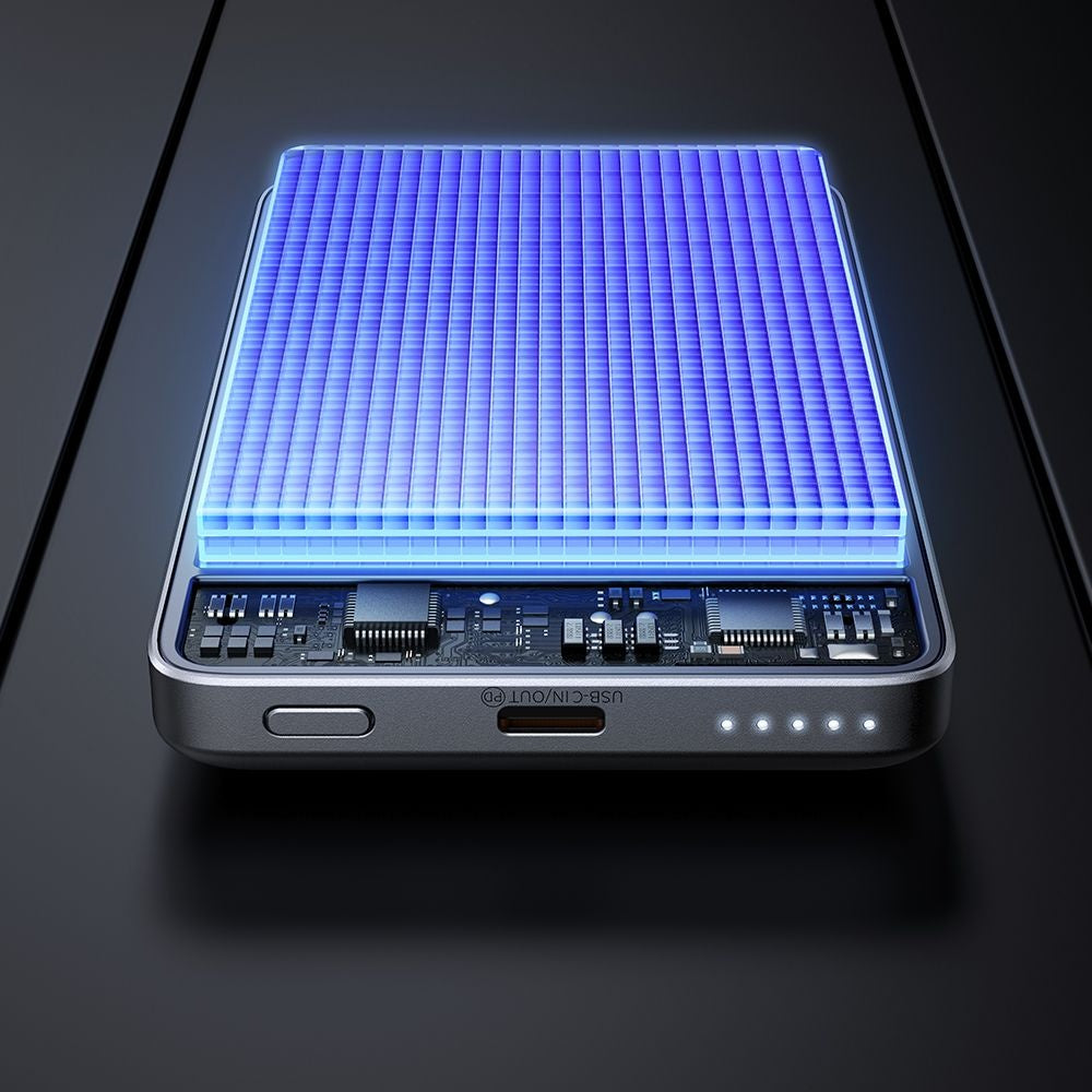 Baterie Externa Wireless McDodo MC-4651 Meta, 10000mAh, 20W, PD + FQI, 1 x QI - 1 x USB-C, Neagra