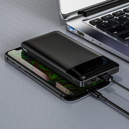 Baterie Externa HOCO J72, 10000mAh, 10W, 2 x USB-A, Neagra
