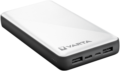 Baterie Externa Varta Energy, 20000mAh, 15W, 2 x USB-A - 1 x USB-C, Alba