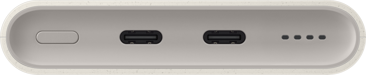 Baterie Externa Samsung, 10000mAh, 25W, PD, 2 x USB-C, Bej EB-P3401XUEGWW