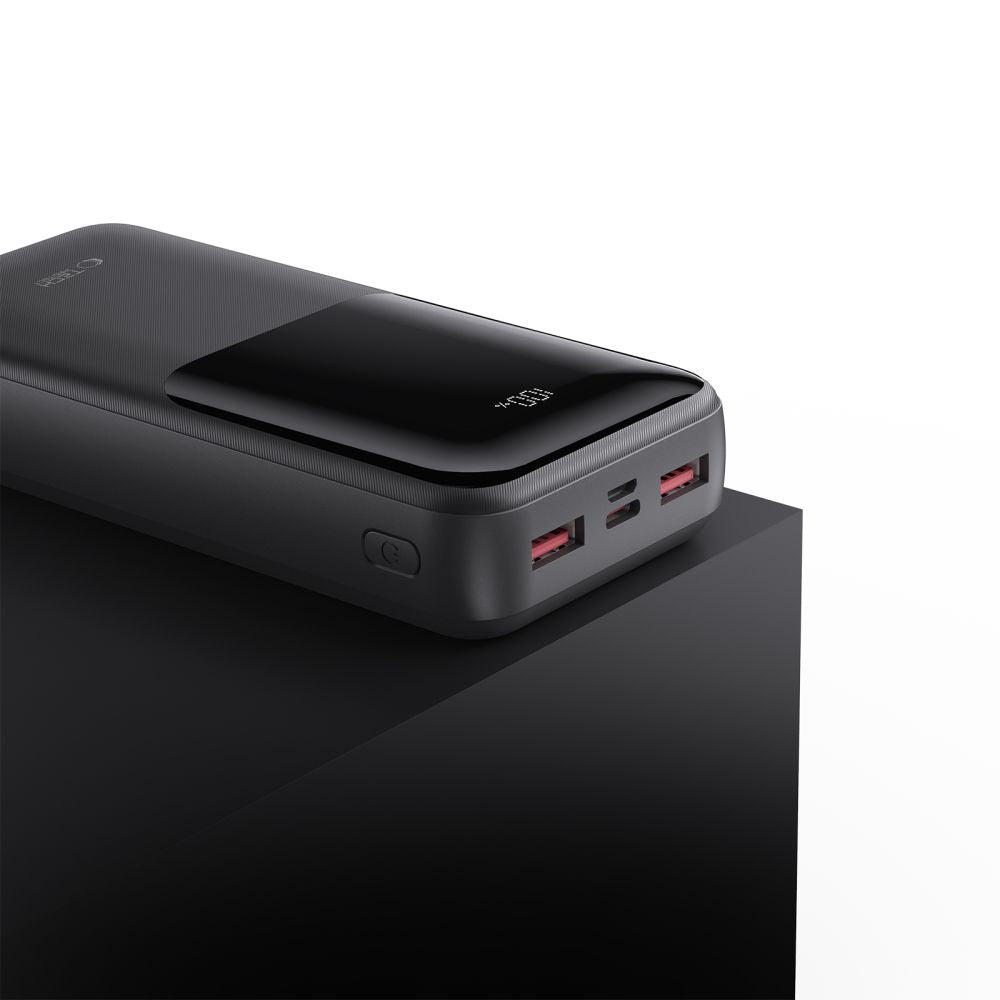 Baterie Externa Tech-Protect PB02, 20000mAh, 22.5W, QC + PD, 1 x USB-C - 2 x USB-A, Neagra