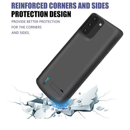 Baterie Externa Tip Husa Techsuit Power Pro Battery pentru Samsung Galaxy Note 10 5G N971 / Note10 N970, 5000mAh, Neagra