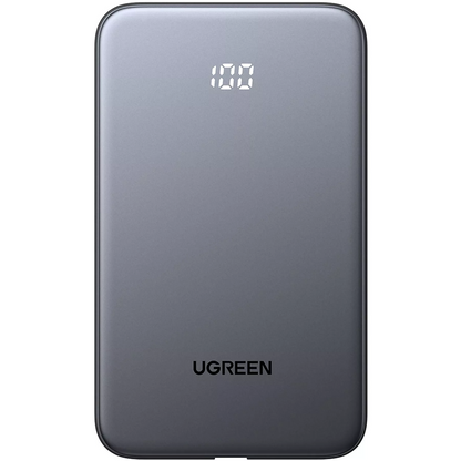 Baterie Externa UGREEN PB526 (75161B), 10000mAh, 20W, QC + PD, 1 x USB-A - 2 x USB-C, Gri
