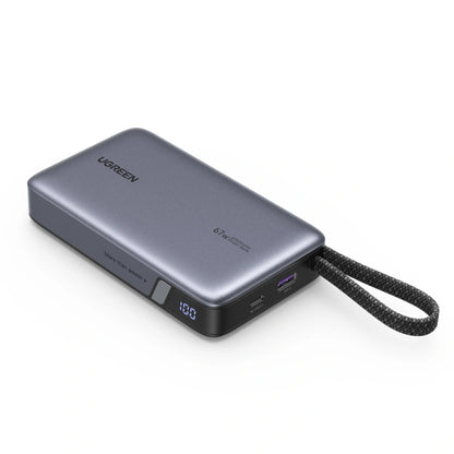 Baterie Externa UGREEN PB550, 20000mAh, 67W, QC + PD, 1 x USB-A - 2 x USB-C, Gri
