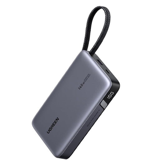 Baterie Externa UGREEN PB551 (55992), 20000mAh, 145W, QC + PD, 1 x USB-A - 2 x USB-C, Gri