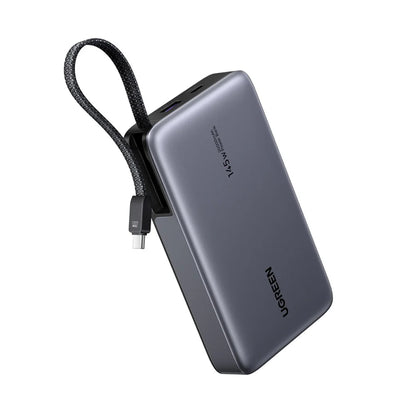 Baterie Externa UGREEN PB551 (55992), 20000mAh, 145W, QC + PD, 1 x USB-A - 2 x USB-C, Gri