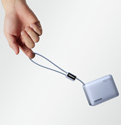 Baterie Externa UGREEN PB584 (75173B), 10000mAh, 33W, QC + PD, 1 x USB-A - 2 x USB-C, Bleu