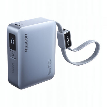 Baterie Externa UGREEN PB584 (75173B), 10000mAh, 33W, QC + PD, 1 x USB-A - 2 x USB-C, Bleu