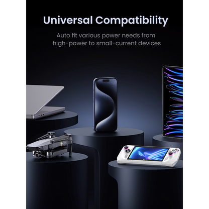 Baterie Externa UGREEN PB770, 48000mAh, 300W, QC + PD, 2 x USB-A - 3 x USB-C, Gri, Resigilata