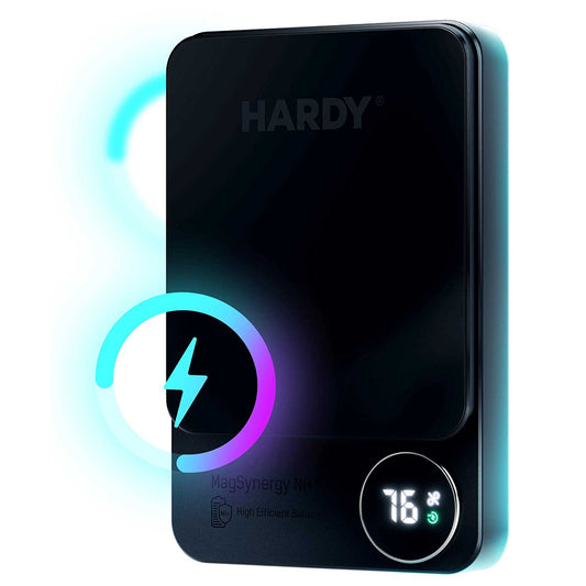 Baterie Externa Wireless 3MK MagSynergy Ni+, 5000mAh, 22.5W, PD + FQI, 1 x QI - 1 x USB-C, Neagra